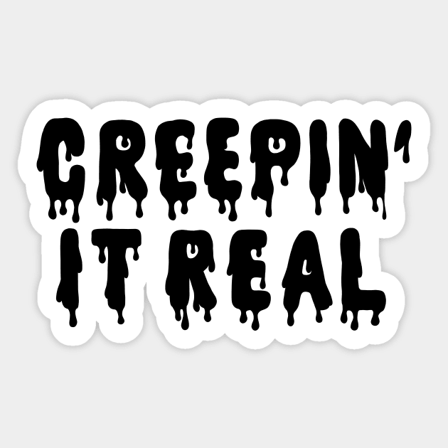 Creepin It Real Sticker by Kimberly Sterling